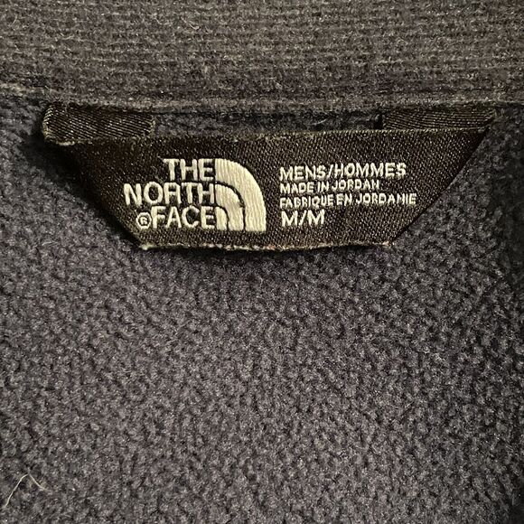 The North Face Sweater Knit Fleece 1/4 Zip Pullover Mock Neck Mens M EUC - Picture 8 of 12